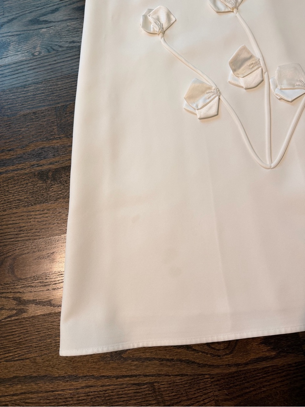 Elliatt White Maxi Slip Dress with Floral Appliqués - Picture 5 of 5